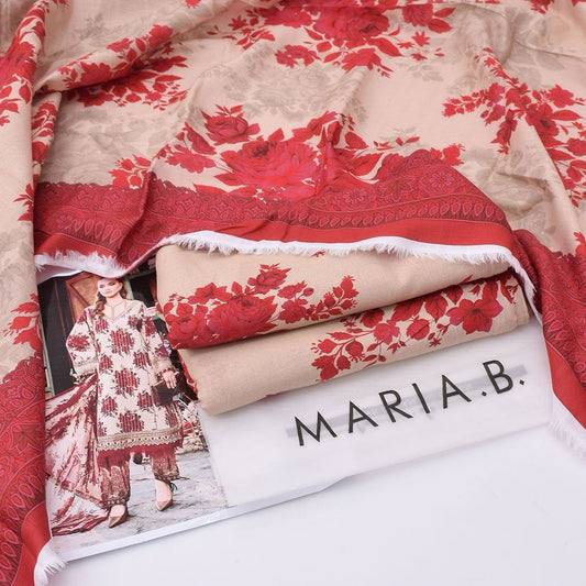 Maria.B Digital Printed Khaddar 3-Piece Un-Stiched