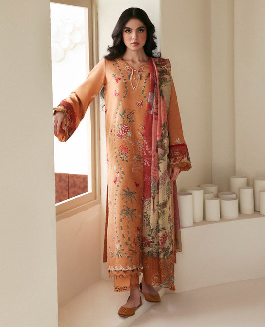 Republic  Dhanak Embroidered 3-Piece Un-Stiched