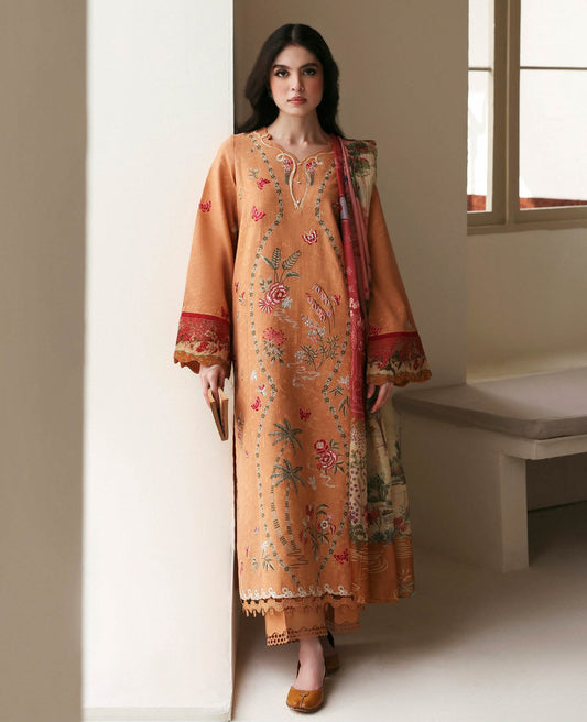 Republic  Dhanak Embroidered 3-Piece Un-Stiched