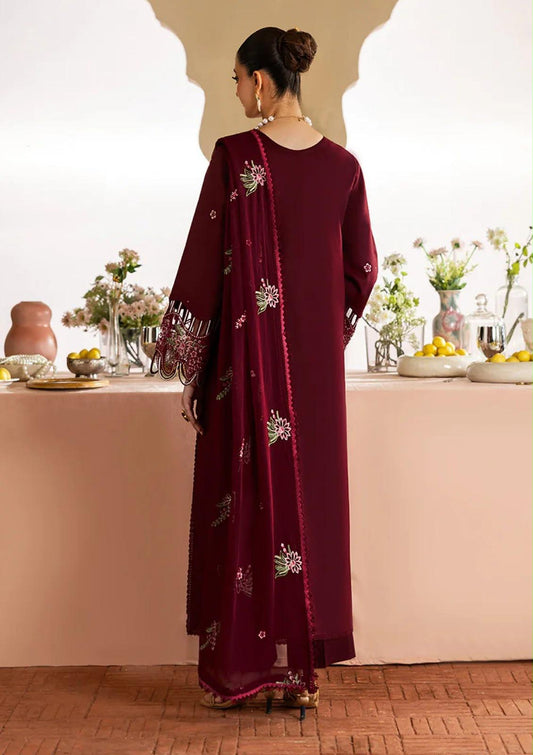 Mahnur Dhanak Embroidered 3-Piece Un-Stiched