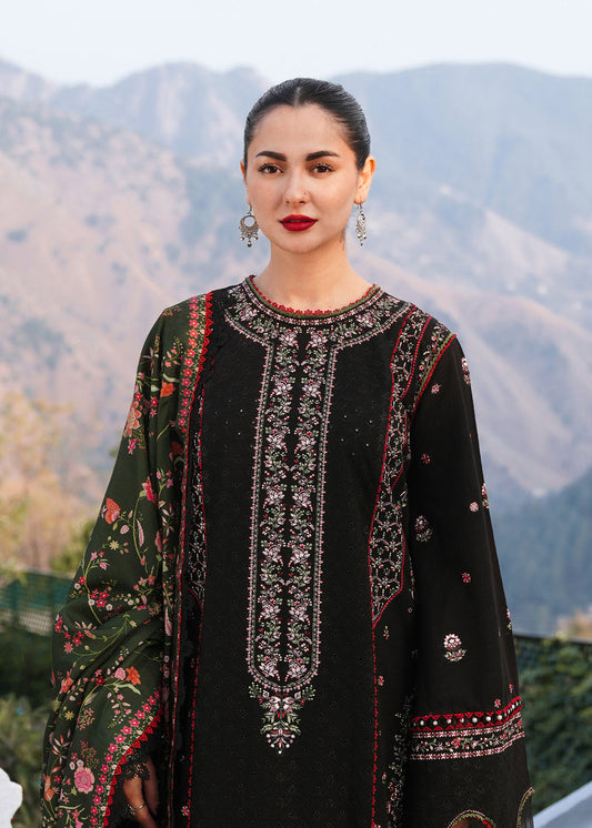 Hussain Rehar Dhanak Embroidered 3-Piece Un-Stiched