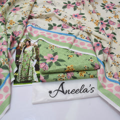 Aneela'S Digital Printed Khaddar 3-Piece Un-Stiched