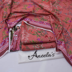 Aneela'S Digital Printed Khaddar 3-Piece Un-Stiched