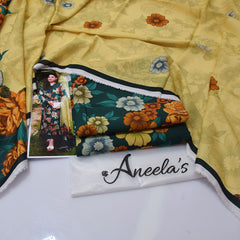 Aneela'S Digital Printed Khaddar 3-Piece Un-Stiched