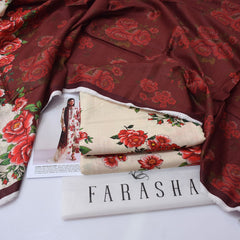 Farasha Digital Printed Khaddar 3-Piece Un-Stiched