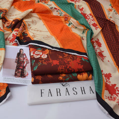 Farasha Digital Printed Khaddar 3-Piece Un-Stiched