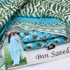 Bin Saeed Digital Printed Khaddar 3-Piece Un-Stiched