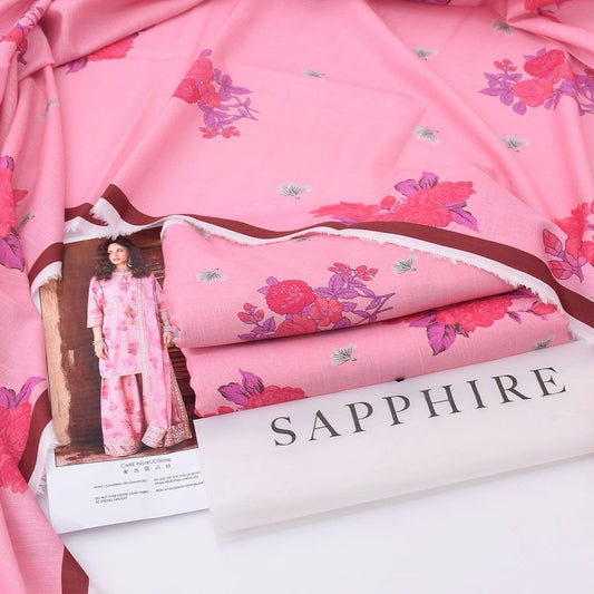 Sapphire Digital Printed Khaddar 3-Piece Un-Stiched