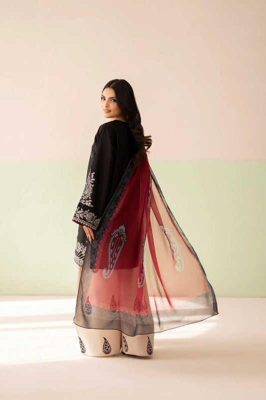 Pezwaan Dhanak Embroidered 3-Piece Un-Stiched
