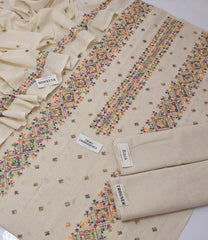 Bareeze Karandi Khaddar Embroidered 3-Piece Un-Stiched