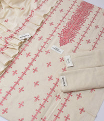 Bareeze Karandi Khaddar Embroidered 3-Piece Un-Stiched