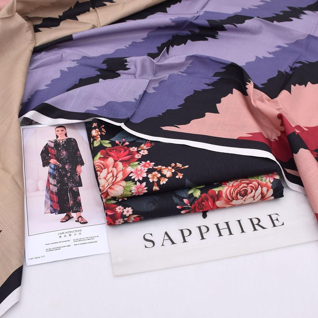 Sapphire Khaddar 3-Piece Unstiched
