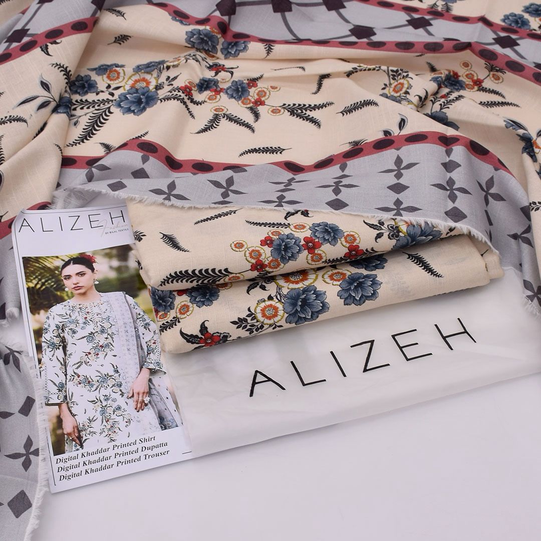 Alizeh Khaddar 3-Piece Un-stiched