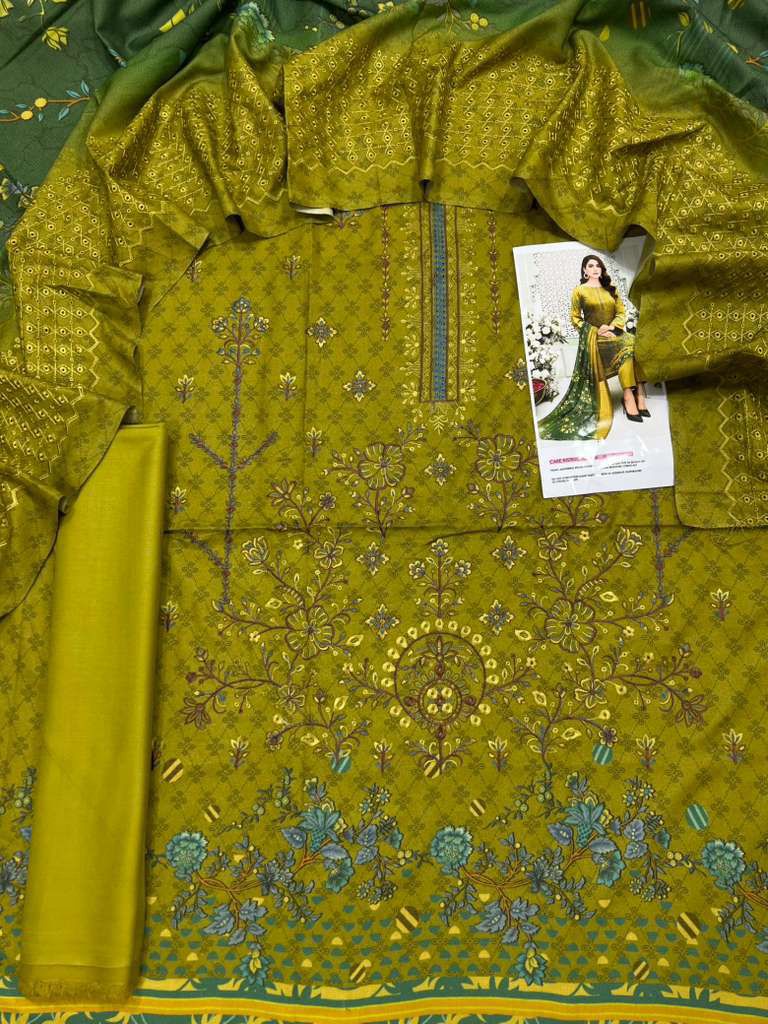 Nishat Dhanak Embroidered 3-Piece Un-stiched