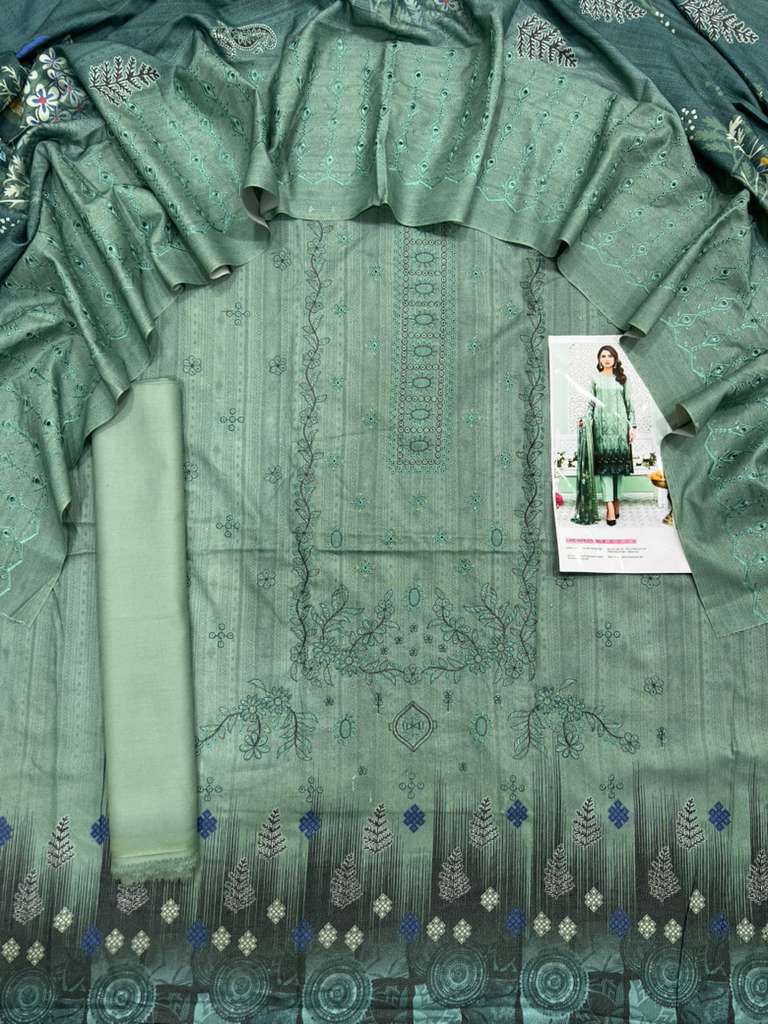 Nishat Dhanak Embroidered 3-Piece Un-stiched
