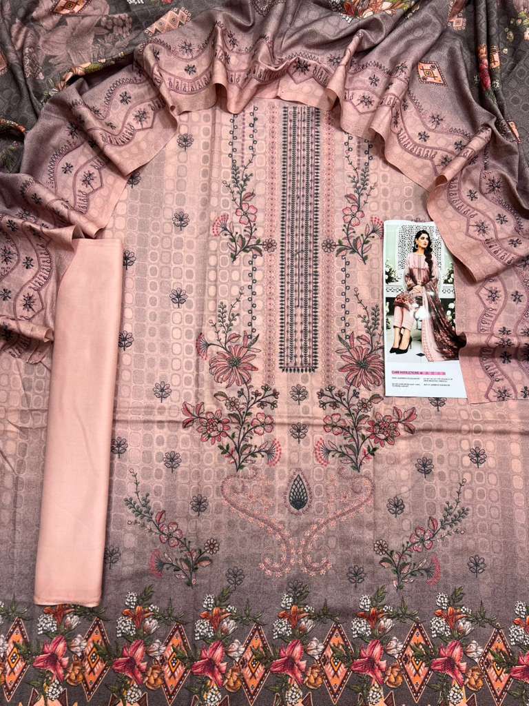 Nishat Dhanak Embroidered 3-Piece Un-stiched