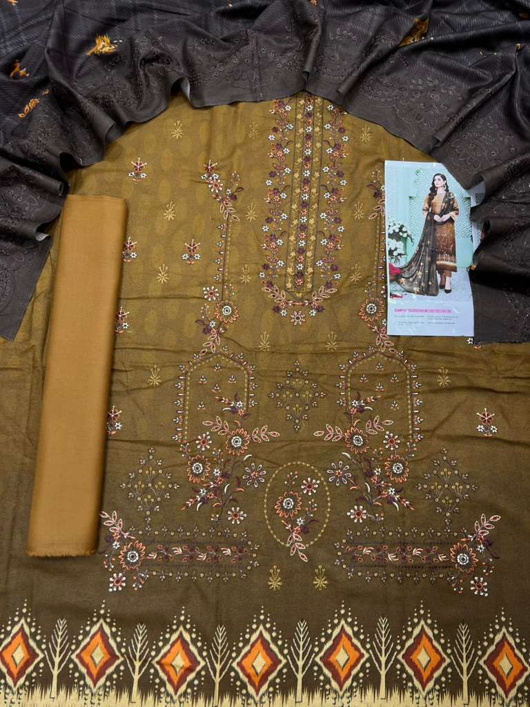 Nishat Dhanak Embroidered 3-Piece Un-stiched