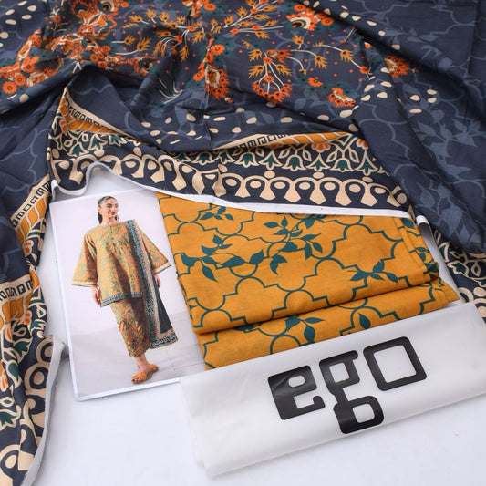 Ego Lawn 3-Piece Unstiched