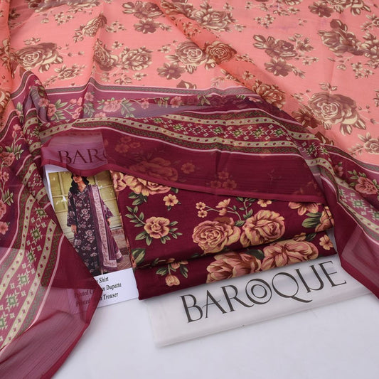 Baroque Lawn 3-Piece Un-stiched