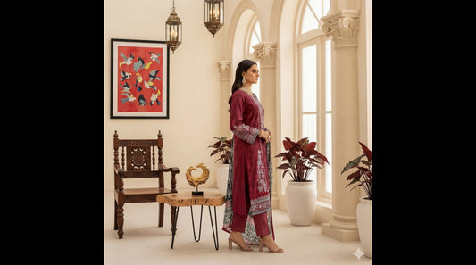 Mausummery Lawn 3-Piece Un-stiched