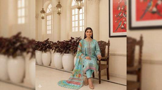 Mausummery Lawn 3-Piece Un-stiched