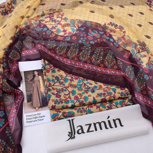Jazmin Lawn 3-Piece Unstiched