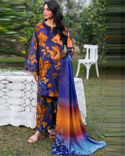 Iznik Lawn 3-Piece Un-stiched
