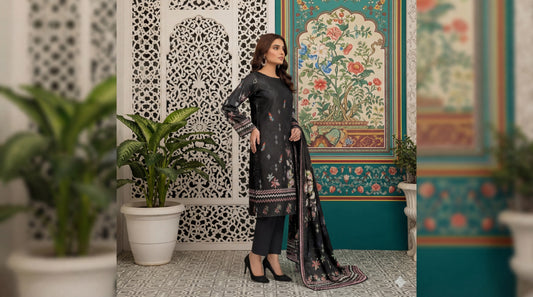 Iznik Digital Printed Lawn 3-Piece Un-Stiched