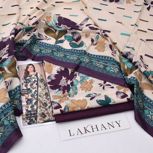 Lakhany lawn 3-Piece Un-stiched