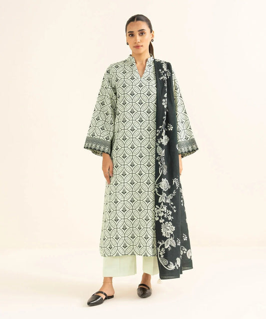 Nishat Printed Lawn 3-Piece Un-Stiched