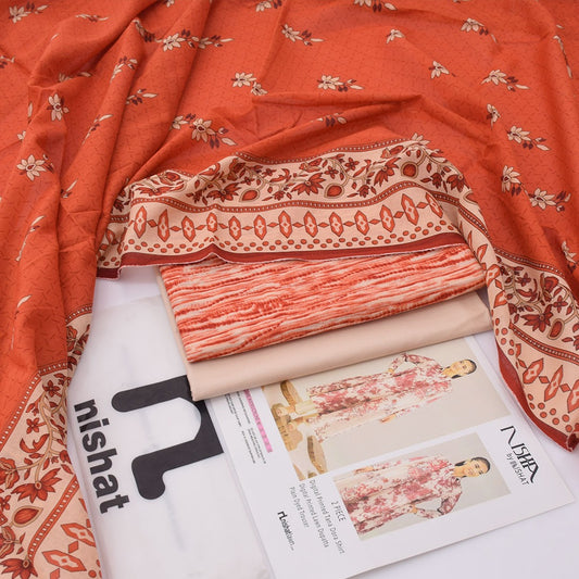 Nishat Printed Lawn 3-Piece Un-Stiched