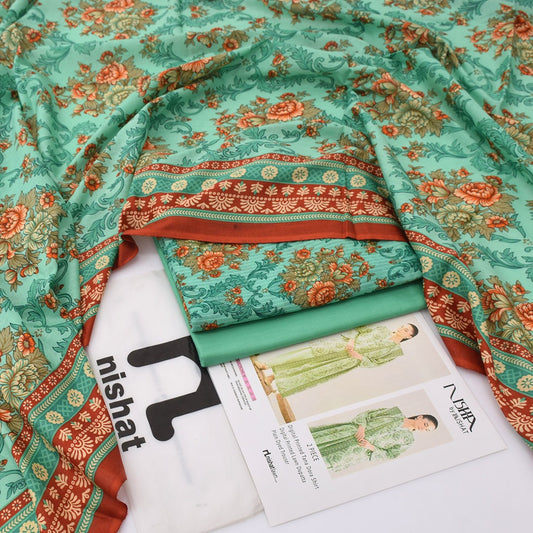 Nishat Printed Lawn 3-Piece Un-Stiched