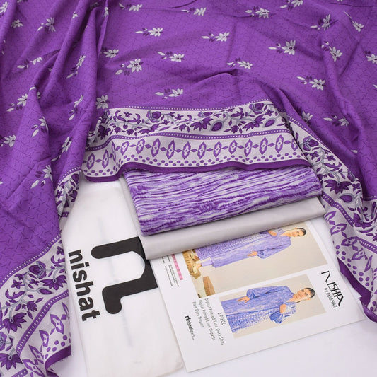 Nishat Printed Lawn 3-Piece Un-Stiched