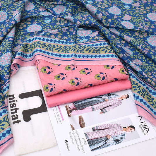 Nishat Printed Lawn 3-Piece Un-Stiched