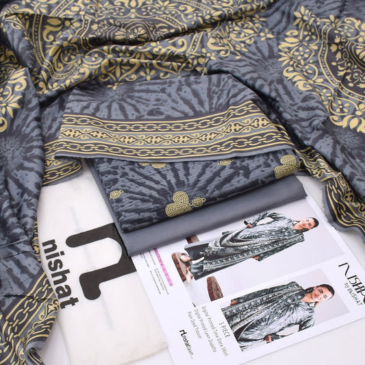 Nishat Printed Lawn 3-Piece Un-Stiched