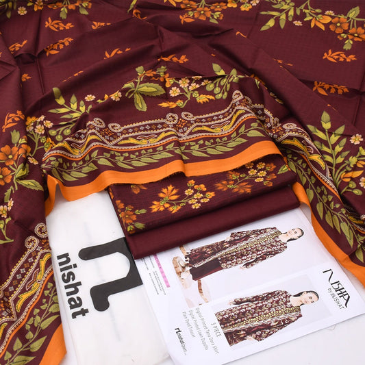 Nishat Printed Lawn 3-Piece Un-Stiched