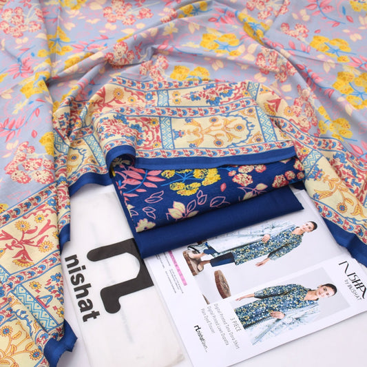 Nishat Printed Lawn 3-Piece Un-Stiched
