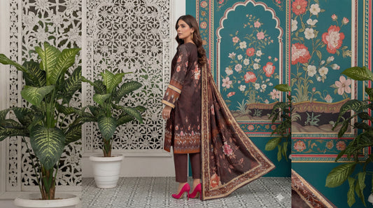 Iznik Digital Printed Lawn 3-Piece Un-Stiched