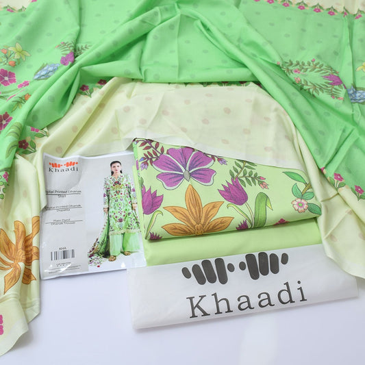 Khaadi Digital Printed Dhanak 3-Piece Un-Stiched
