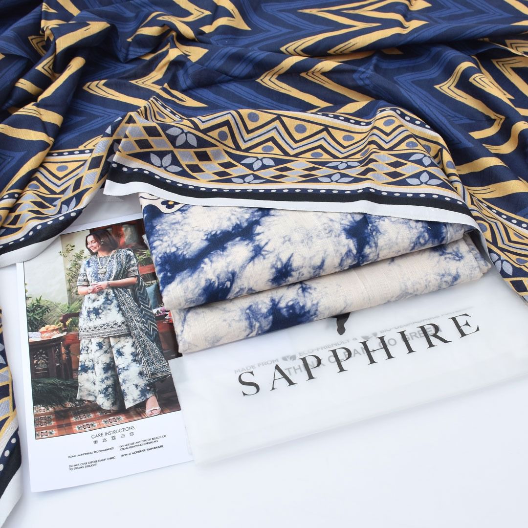 Sapphire Khaddar 3-Piece Unstiched