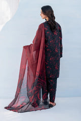 Baroque Lawn 3-Piece Unstiched With Embroidered Patches