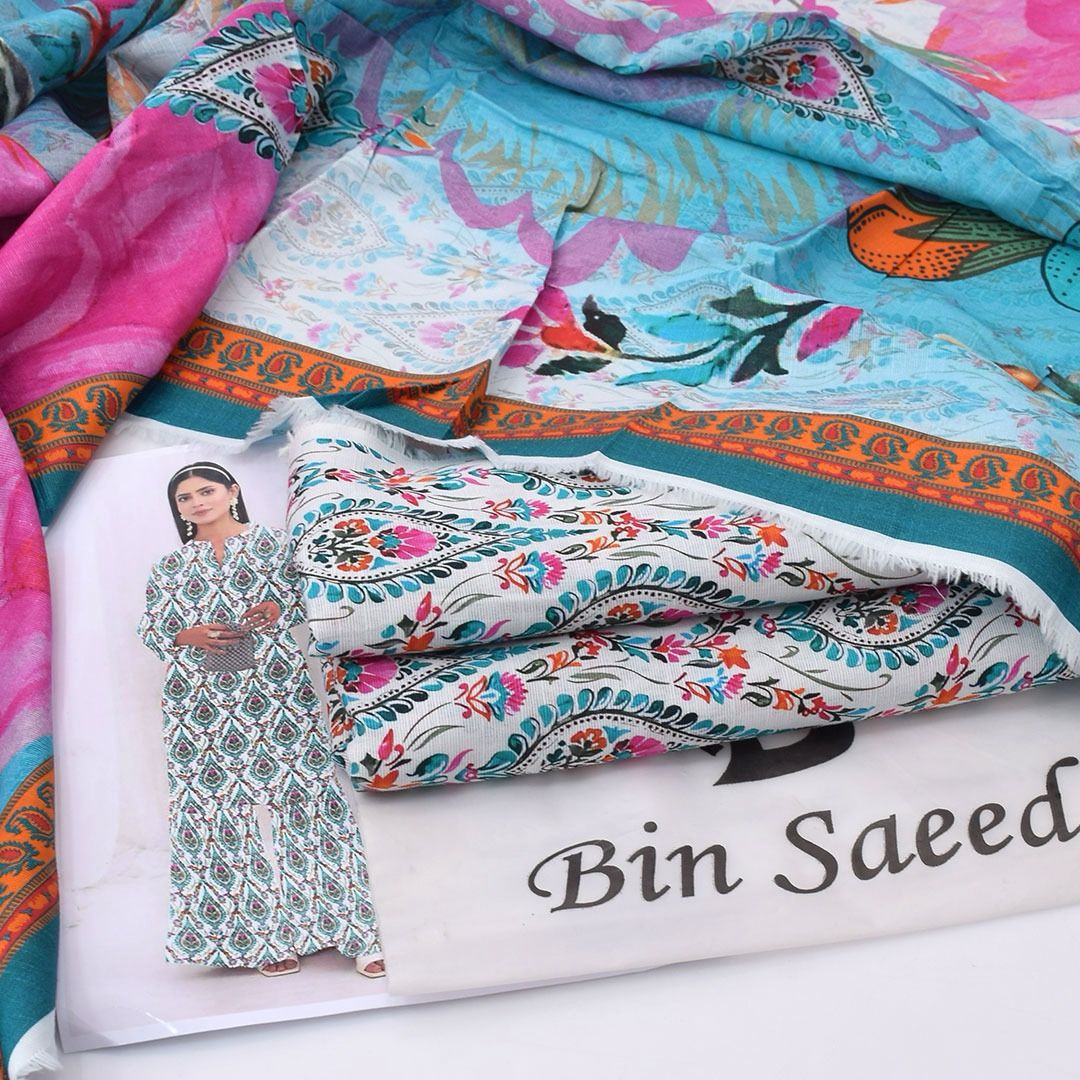 Bin Saeed Khaddar 3-Piece Unstiched