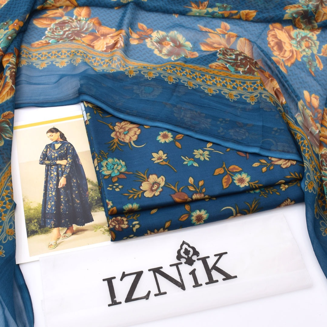 Iznik Lawn 3-Piece Unstiched