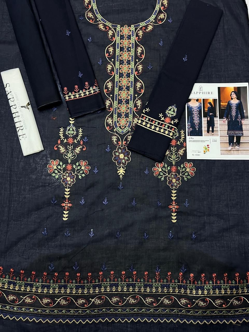 Sapphire Embroidered 2-Piece Unstiched