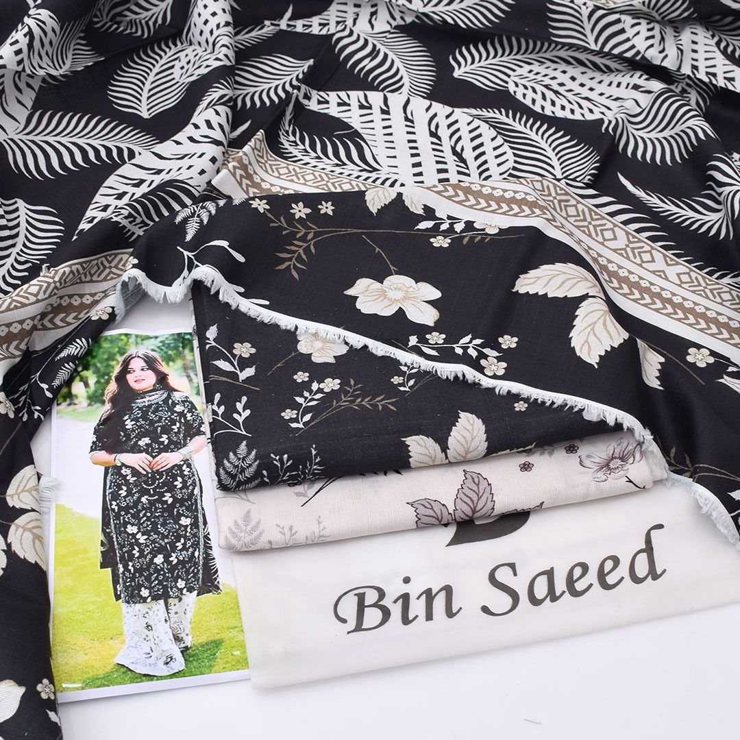 Bin Saeed Khaddar 3-Piece Unstiched