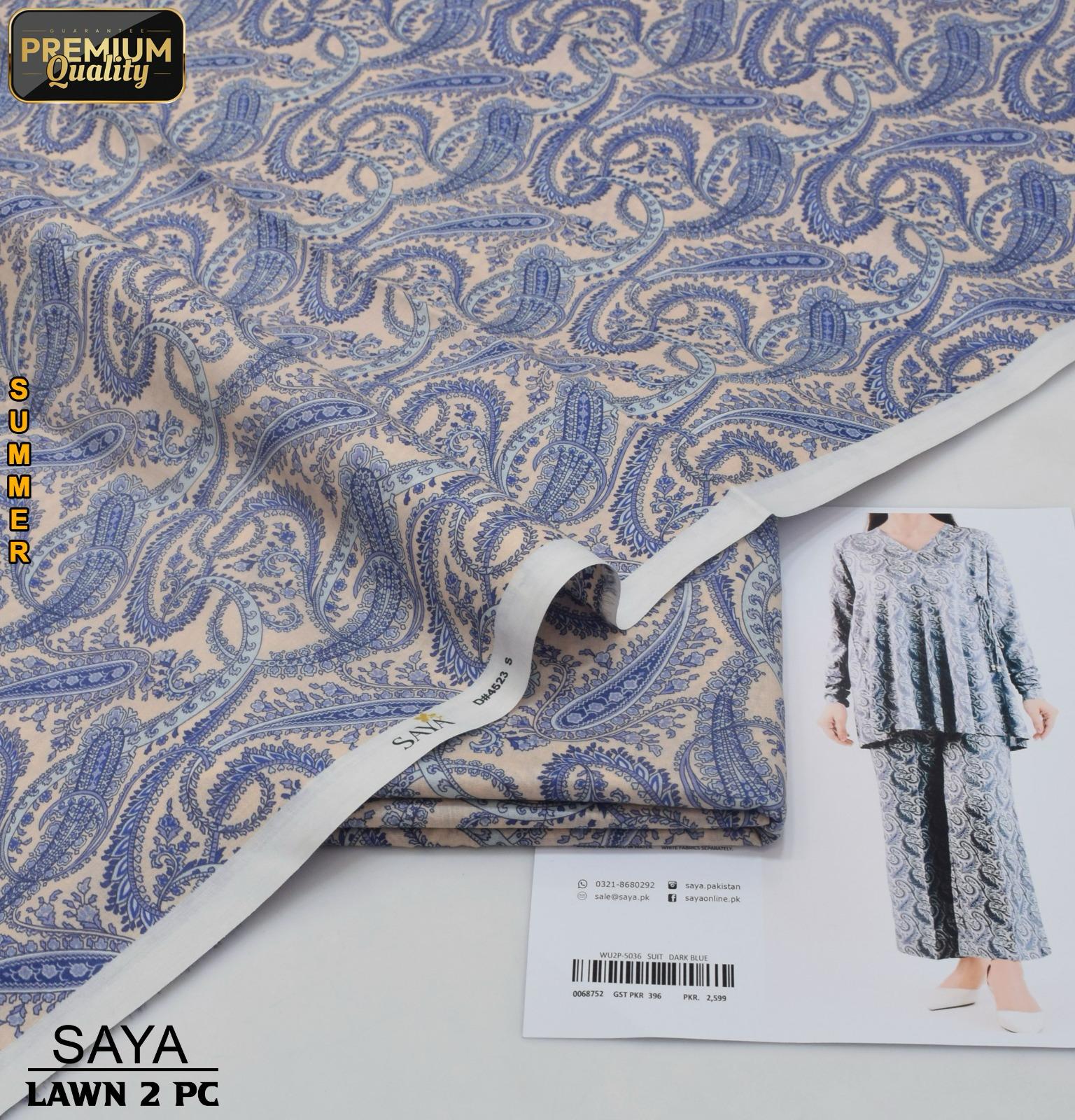Saya Lawn 2-Piece Digital Print Unstiched