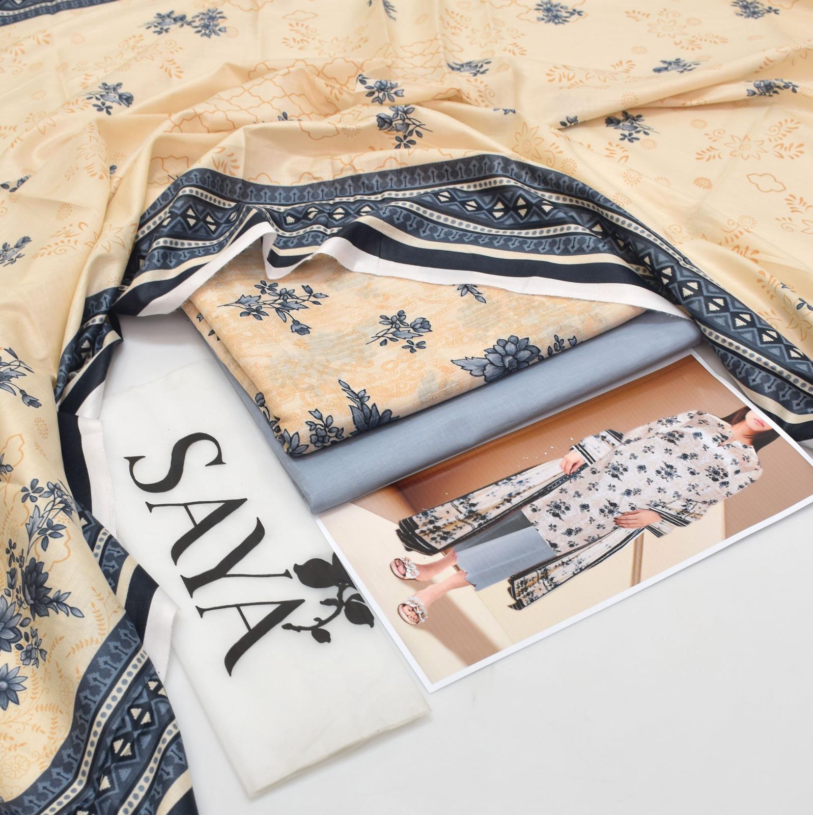 Saya Tana Dora Lawn 3-Piece Unstiched