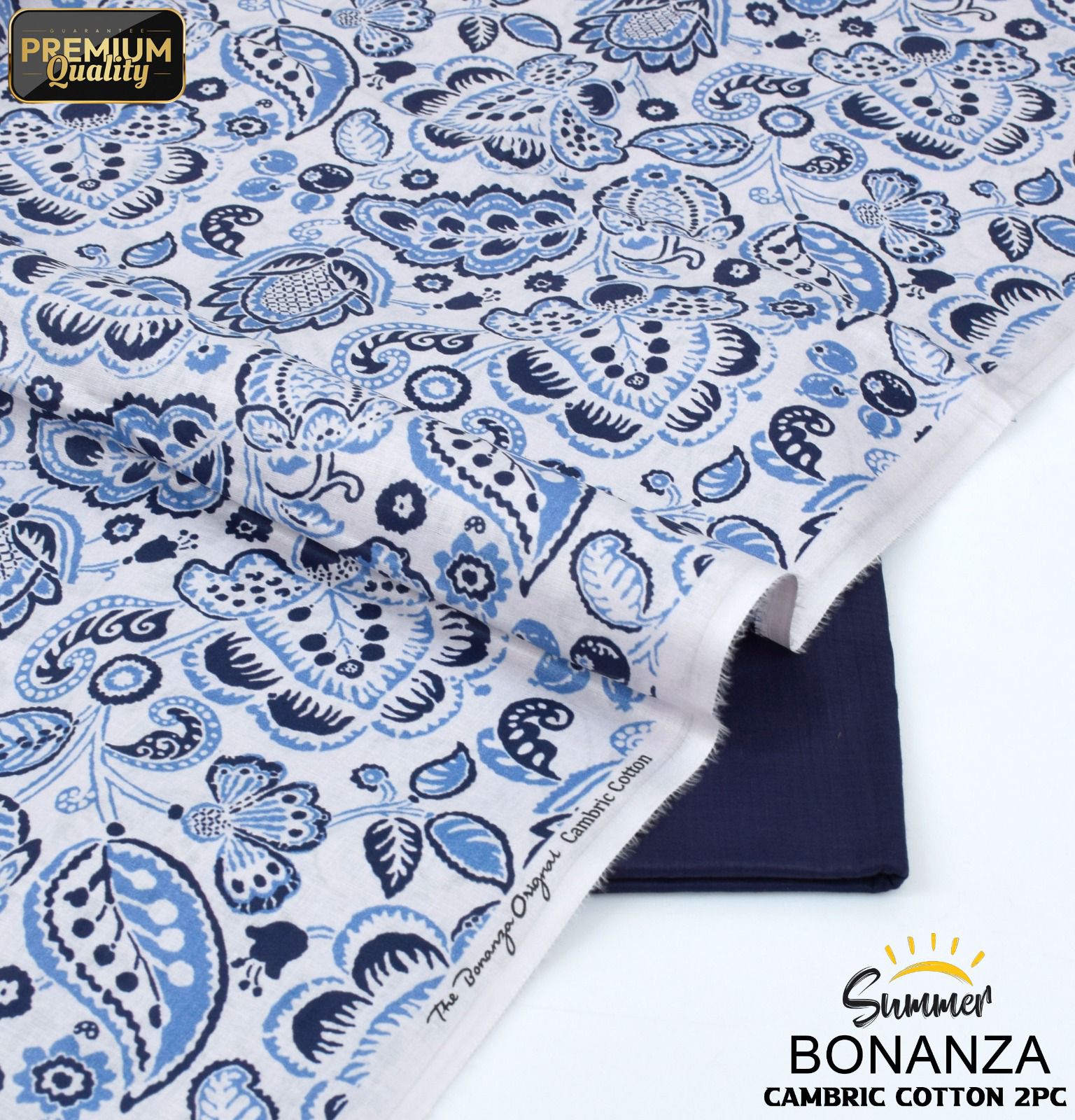 Bonanza Cambric 2-Piece Mid Season Un-Stiched