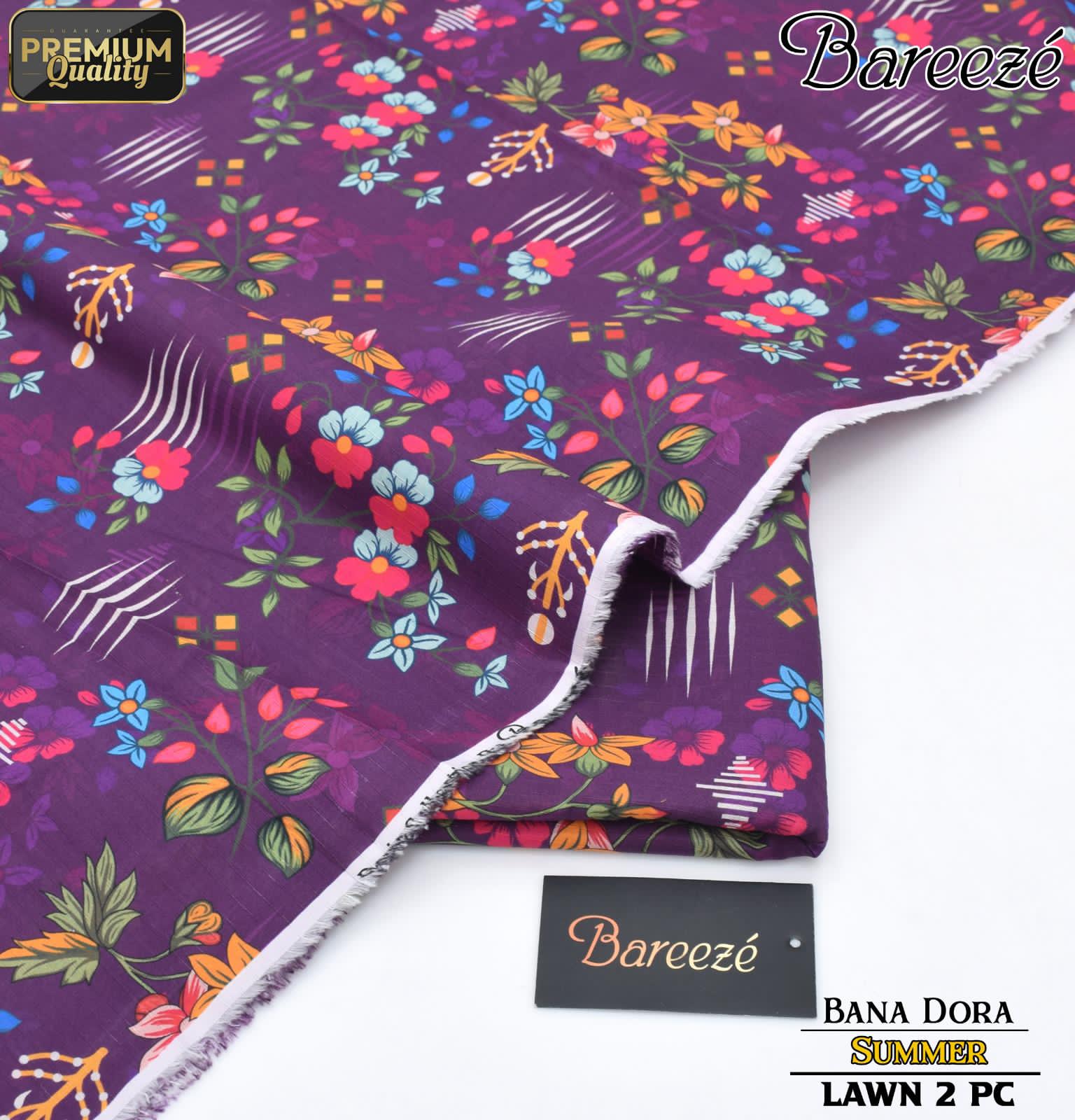 Bareeze Bana Dora Lawn Digital Printed 2-Piece Unstiched