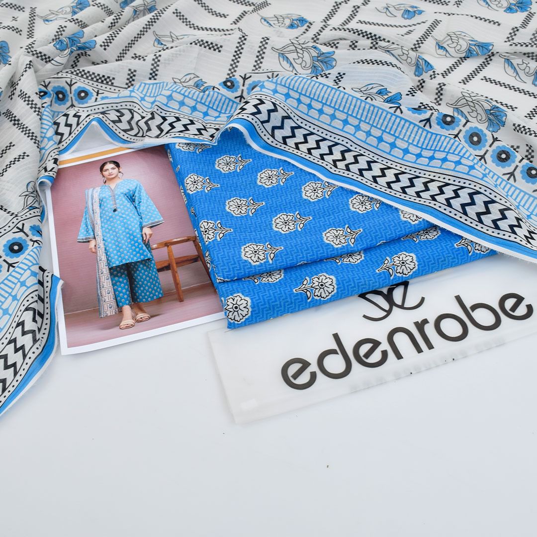 Edenrobe Tana Dora Lawn 3-Piece Unstiched